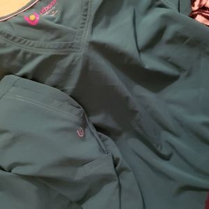 Urbane plus size scrub set